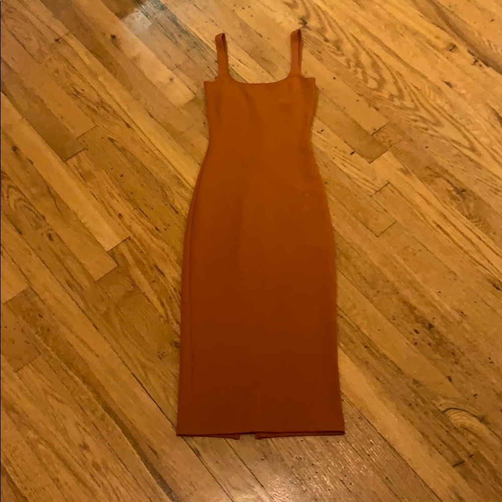 American Apparel Ponte Dress in Umber